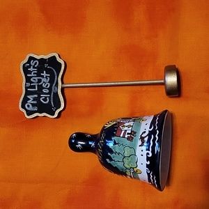 Maine Handpainted Porcelain Bell Seashore Lighthouse